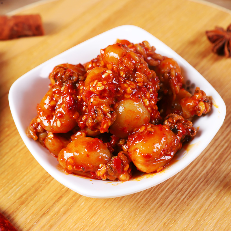 帝煌烤卤旗舰店香辣墨鱼仔帝皇辣卤味迷你八爪鱼鱿鱼零食江西特产